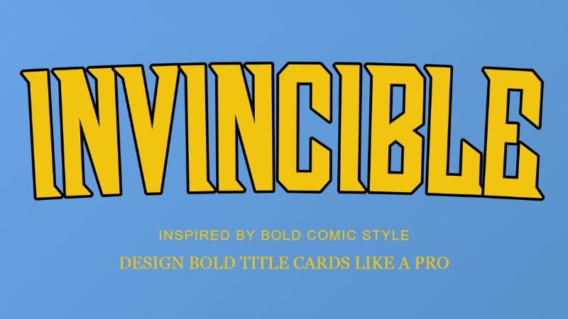 Invincible Season 1 Title Card Ideas