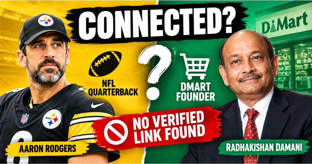 Aaron Rodgers and Radhakishan Damani